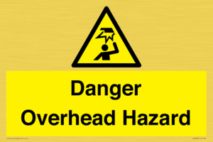 Danger Overhead Hazard